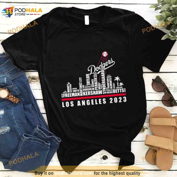Los Angeles Dodgers Players Los Angeles 2023 City Shirt