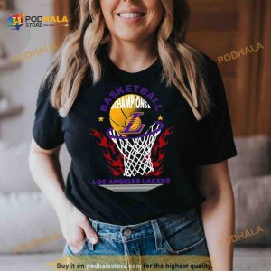 Los Angeles Lakers Basketball Champions Fire Logo 2023 Shirt 2