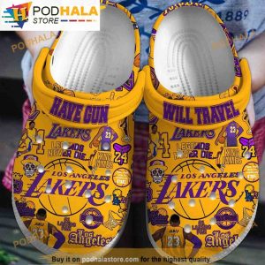 Los Angeles Lakers Nba 3D Funny Crocs Slippers