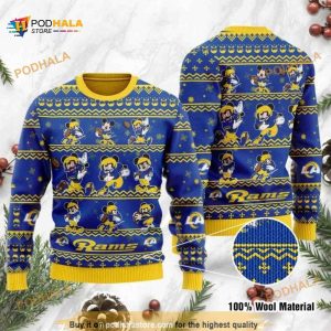 Los Angeles Rams Mickey Mouse Disney Ugly Christmas Sweaters 1877