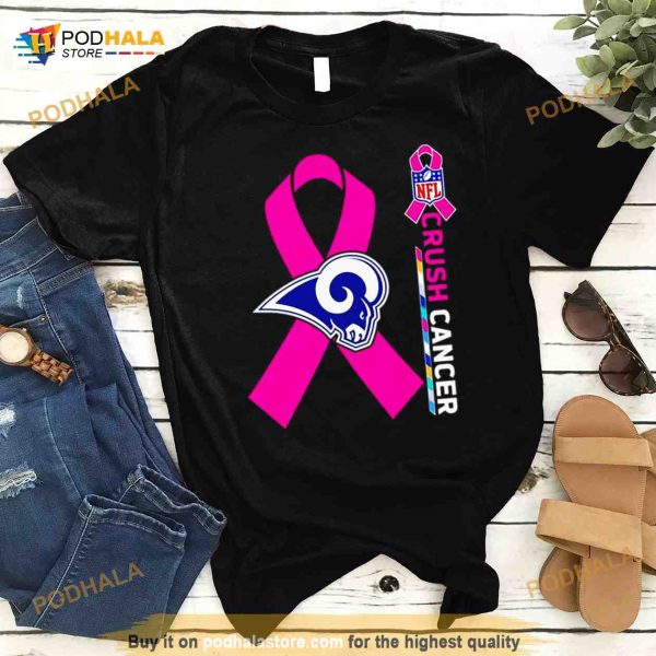 los Angeles Rams NFL Crush Cancer Shirt