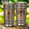Love Beer Faux Wood Print Stainless Steel Cup Coffee Tumbler