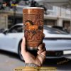 Love Brown Horse Woden Fake 3D Printed Coffee Tumbler