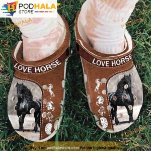 Love Horse 3D Funny Crocs Clog Shoes