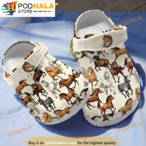 Love Horses Design Good Quality 3D Funny Crocs