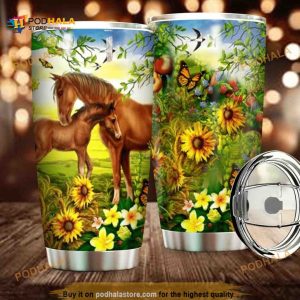 Love Horses Stainless Steel Cup Coffee Tumbler