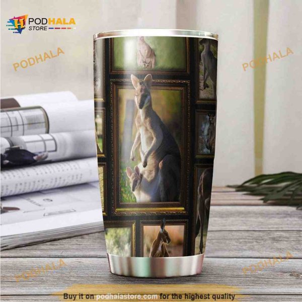 Love Kangaroo Stainless Steel Cup Coffee Tumbler