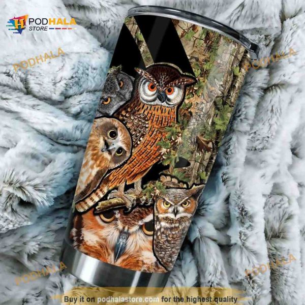 Love Owl Stainless Steel Cup Coffee Tumbler