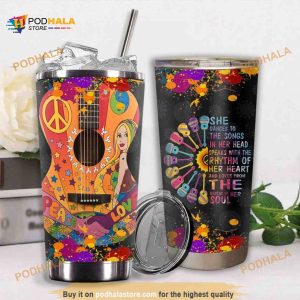 Love Peach Stainless Steel Cup Coffee Tumbler, Funny Tumbler