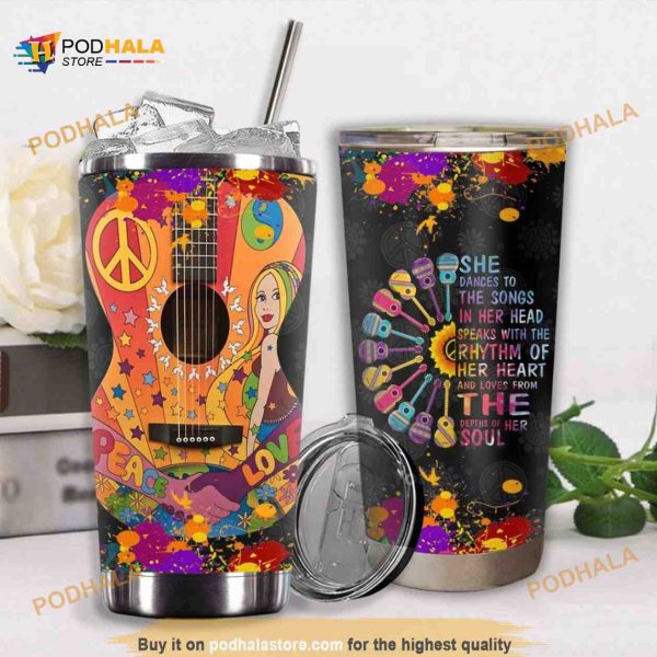 Love Peach Stainless Steel Cup Coffee Tumbler, Funny Tumbler