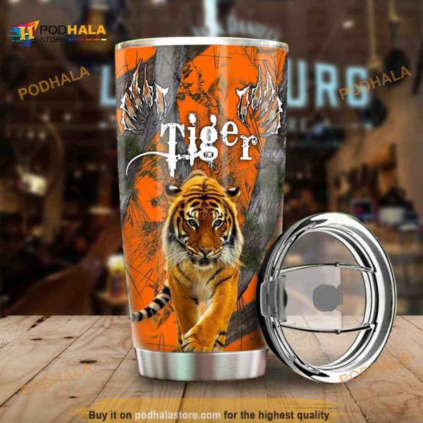 Love Tiger Stainless Steel Cup Coffee Tumbler, Funny Tumbler