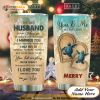 Love Turtle Couple Husband Personalized Coffee Tumbler, Funny Tumbler