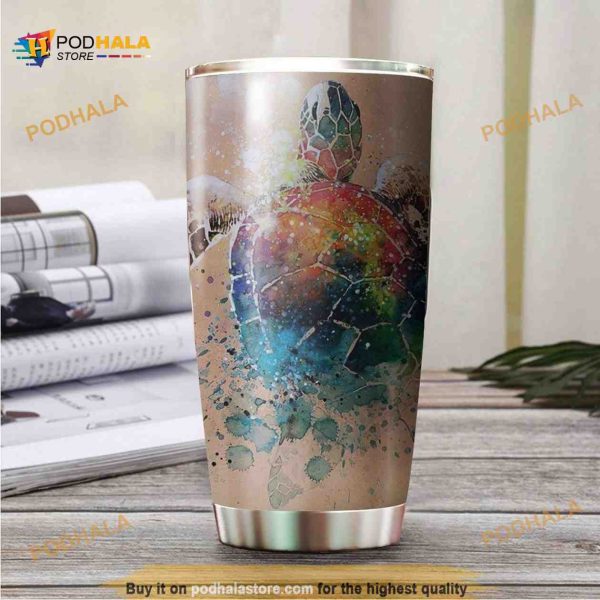 Love Turtle Stainless Steel Cup Coffee Tumbler, Funny Tumbler