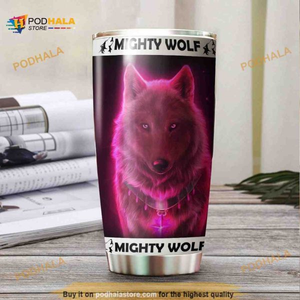 Love Wolf Stainless Steel Cup Coffee Tumbler, Funny Tumbler
