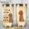 Lovely Poodle Dog Look Back Look Ahead Beside You Coffee Tumbler