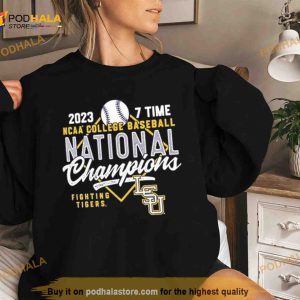 Lsu Tigers Purple 2023 Cws 7 Time Champs Short Sleeve Shirt 2