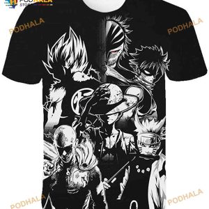 Luffy One Piece Anime Print Adults Unisex 3D Shirt