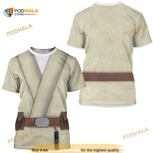 Luke Skywalker 3D Shirt, Star Wars Costume 3D Shirt