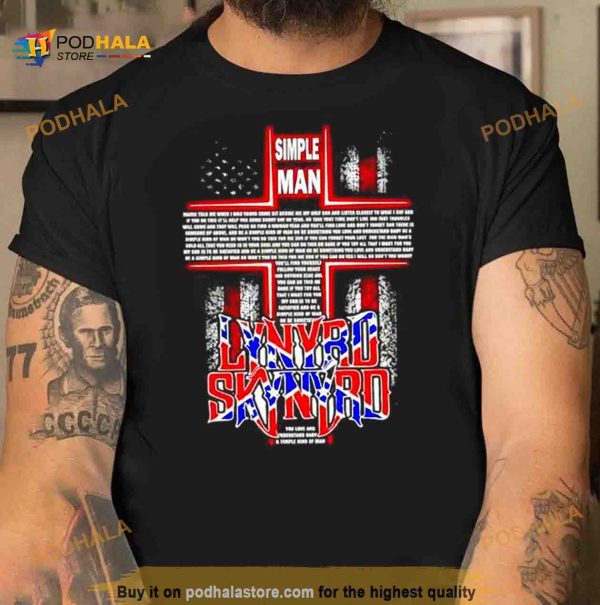 Lynyrd Skynyrd Simple Man Cross Shirt
