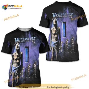 MEGADETH Countdown AOP 3D Shirt