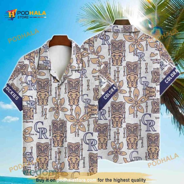 MLB Colorado Rockies MLB Hawaiian Shirt, Funny Arts Beach Gift For Friend
