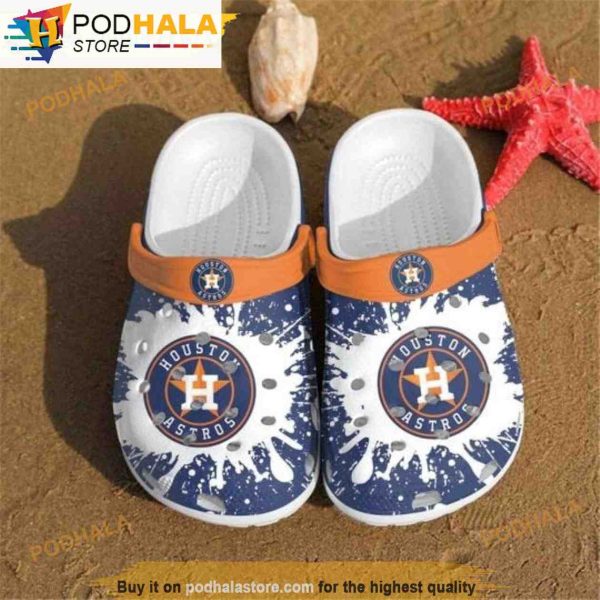 MLB Houston Atros 3D Funny Crocs Clog Shoes
