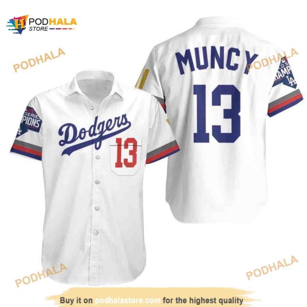 MLB Muncy 13 Los Angeles Dodgers MLB Hawaiian Shirt