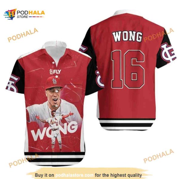 MLB St Louis Cardinals MLB Hawaiian Shirt, 16 Kolten Wong Aloha Shirt