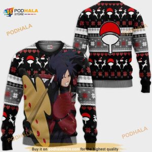 Madara Uchiha Akatsuki Anime Ugly Christmas Sweater