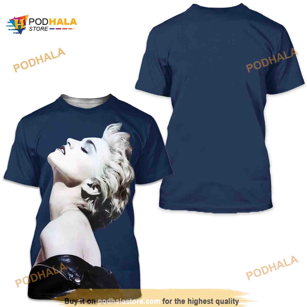 Madonna True Blue 3D Shirt - Thoughts Imaginations Into Reality Today