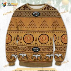 Magic Hat Beer Christmas Wool Funny Ugly Sweater