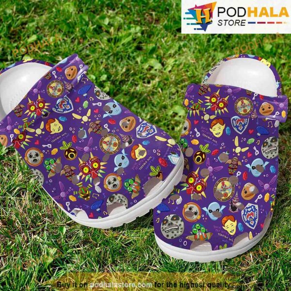 Majora Mask Pattern Gamer 3D Funny Crocs