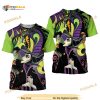 Maleficent & Diablo Green Button Overalls Patterns Disney Outfits Unisex Casual 3D Shirt
