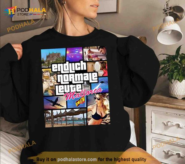 Mallorca Finally Normal People Comic Style Shirt
