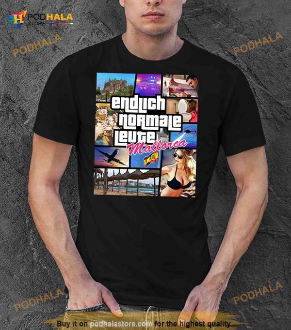 Mallorca Finally Normal People Comic Style Shirt