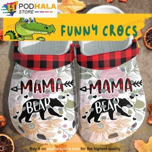 Mama Bear Thanksgiving 3D Funny Crocs