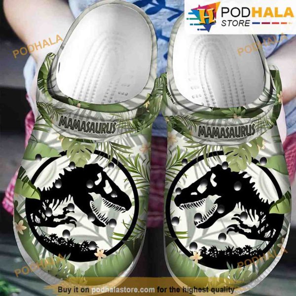 Mamasaurus Tropical Dinosaur 3D Funny Crocs