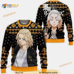 Manjirou Sano Mikey Anime Tokyo Revengers Xmas Ugly Christmas Sweater
