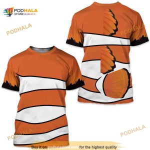 Marlin 3D Shirt, Finding Nemo Costume 3D Shirt