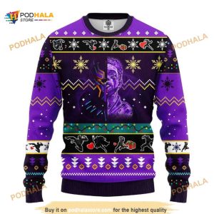 Marvel Comics Merry Xmas Black Panter Ugly Xmas Wool Sweater