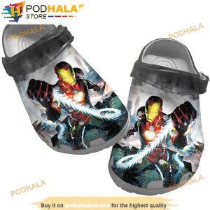 Marvel Iron Man 3D Funny Crocs Shoes