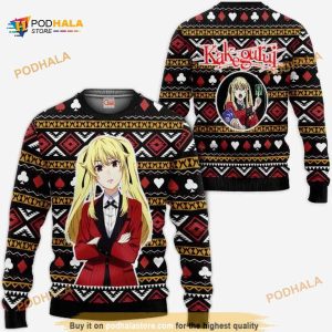 Mary Saotome Anime Kakegurui Xmas Ugly Christmas Sweater