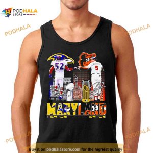 Maryland K Lewis and B Robinson signatures Shirt