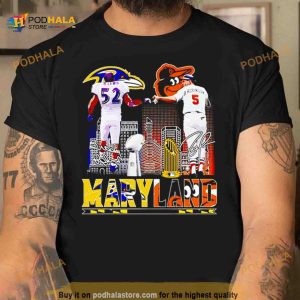 Maryland K Lewis And B Robinson Signatures Shirt 2