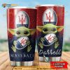 Maserati Baby Yoda Custom Name Gift Travel Coffee Tumbler, Funny Tumbler