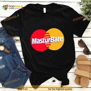 Masturbate Mastercard Logo Parody Shirt