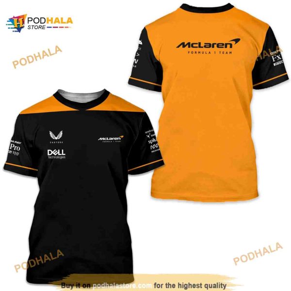 Mclaren, Formula One Team 3D Shirt, Lando Norris, Racing 3D Shirt