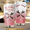 Mechanic Wife Custom Name Gift Travel Coffee Tumbler, Funny Tumbler