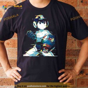 Mega Man Mega Buster Type C Glitch Remix Shirt