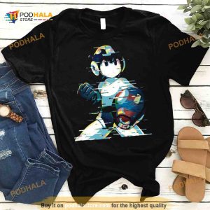 Mega Man Mega Buster Type C Glitch Remix Shirt 2
